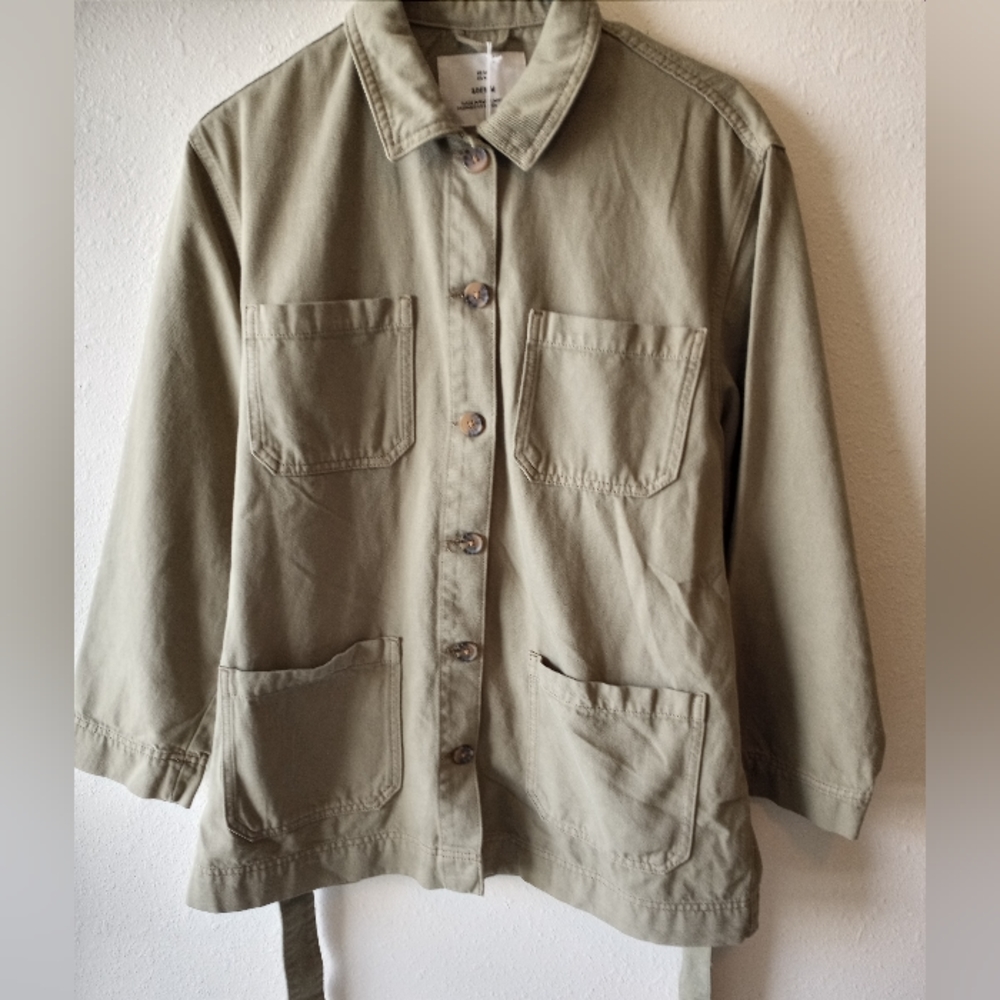 Green &Denim Coat
